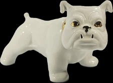 English Bulldog Porcelain Figurine Janbo Spain 8" x 5"