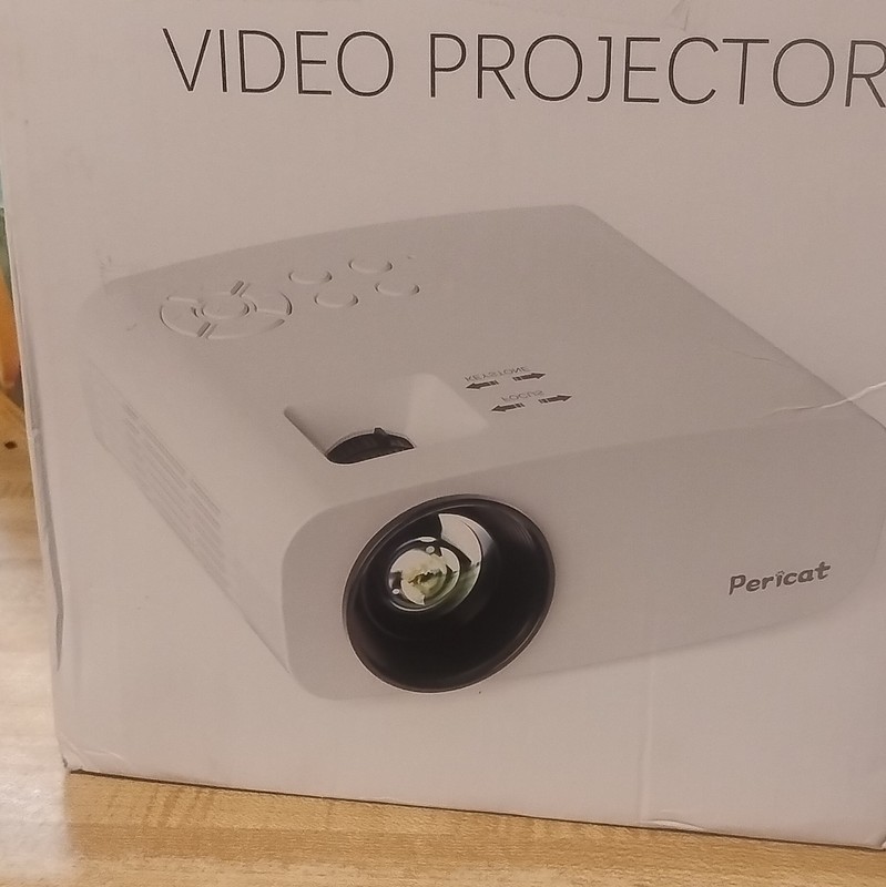 Pericat PJ108 Desktop Video Projector White MPN PJ108 Home Theater Model Pericat