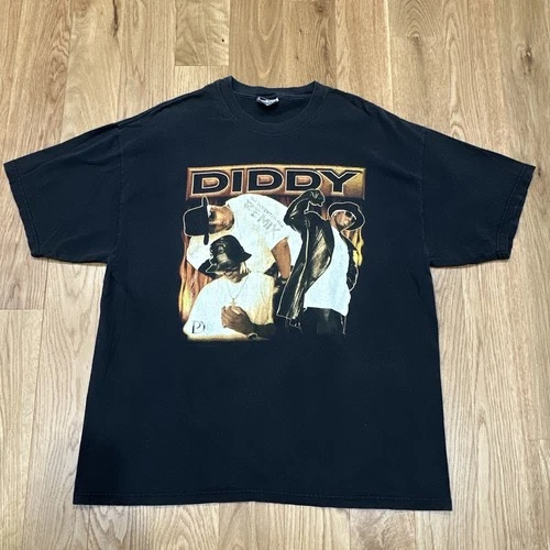 Diddy T Shirt Sz XL Remix Music Concert Tour Hip Hop Rap Vintage vintage concert t-shirt, vintage, size XL, single stitch, B+ condition