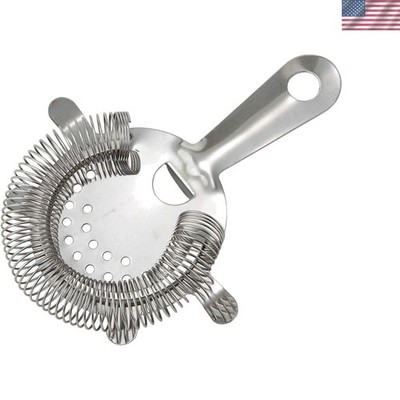 Bar Strainer, 4 Prongs, S/S