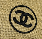 Chanel Brown Linen & Blue-Base Cosmetic Bag/Clutch (VIP Gift) — photo 3