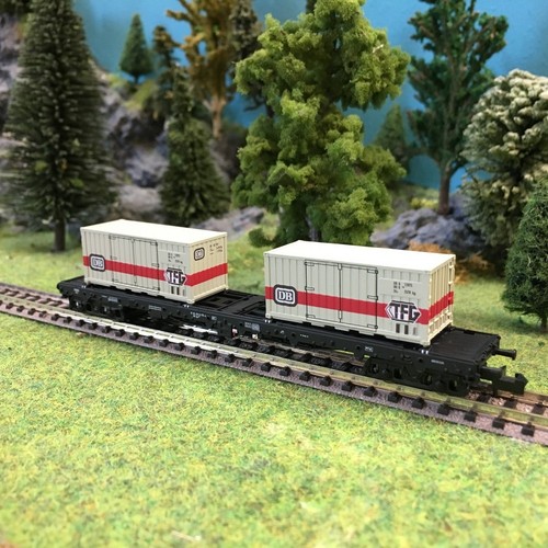 Coffret de 3 porte containers ép IV DB-N-1/160-MINITRIX 15961 | Condition: Neuf