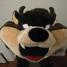 VTG Jumbo 28" Looney Tunes Tasmanian Devil Plush NWT Warner Bros Tax Old Stock