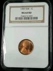 1909 VDB 1C NGC MS 64 RD LINCOLN Cent #7323