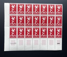 🇫🇷 France - Feuille 21 Europa 20f. 1958 n°1173  neuf ** MNH sheet