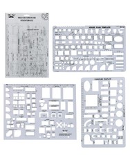 Mr. Pen- House Plan, Interior Design and Furniture Templates, 3 pcs, Clear