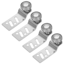 4 PCS Bearing Hanging Pulley Sliding Door Hardware Angled Roller