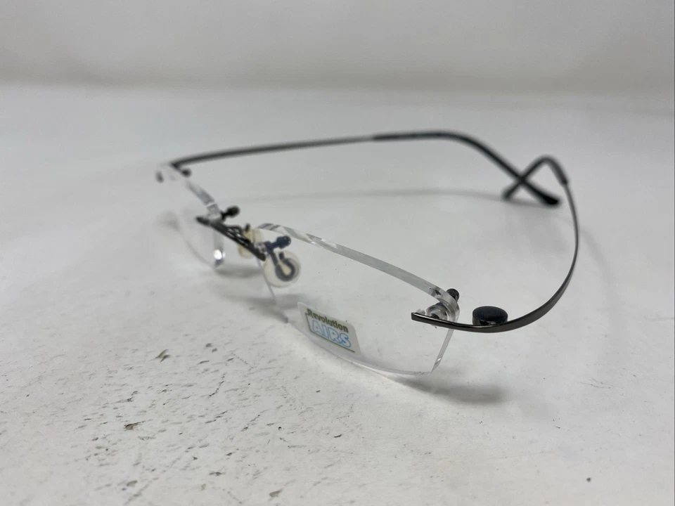 Revolution Airs RA109 Shady Gray 48-18-150 Eyeglasses Frame w/ Clip-on QL34 - Image 4 of 4