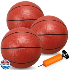 8.6” Water Pool Basketball Set with Pump, Replacement Ball for Basketball Hoo