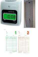 Timbracartellini marcatempo USATO COME NUOVO funzionante+100 schede+portaschede