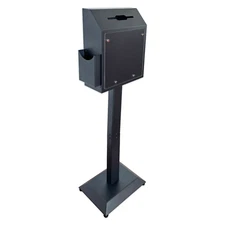OPEN BOX Suggestion Box, Floor Standing Offering Box with Combination Lock