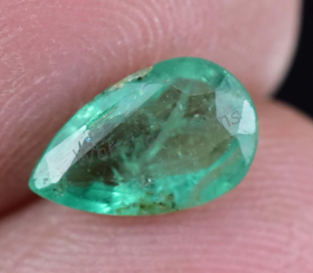 1.25 Ct Natural Green Emerald Certified Colombian Unheated Loose