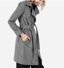 Everlane Wool Cashmere Blend Winter Trench Grey With Belt - Women’s Xs