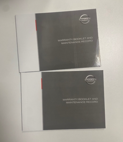 Damaged Nissan Note Service History Book / Maintenance Record ALL MODELS