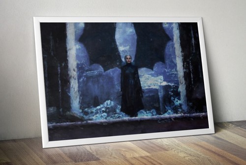 Daenerys Poster Gemälde, Game Of Thrones Druck, Drache, Khaleesi Targaryen - Bild 1 von 4