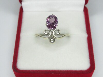 Vintage USSR sterling silver ring 875 star, alexandrite, 2,81 gr, ring size 8,5