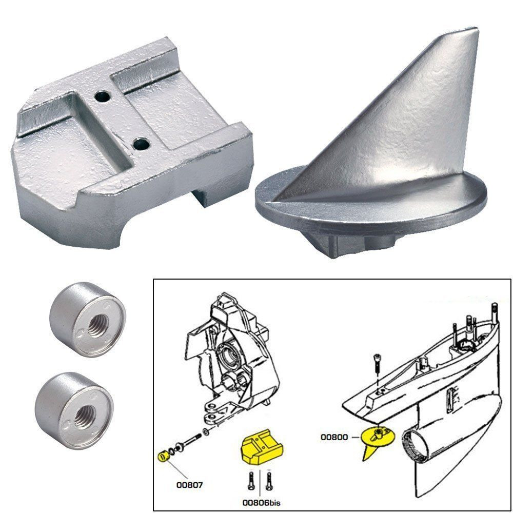 Mercruiser Alpha 1 Gen 1 & MR Zinc Anode Kit with Hardware | eBay