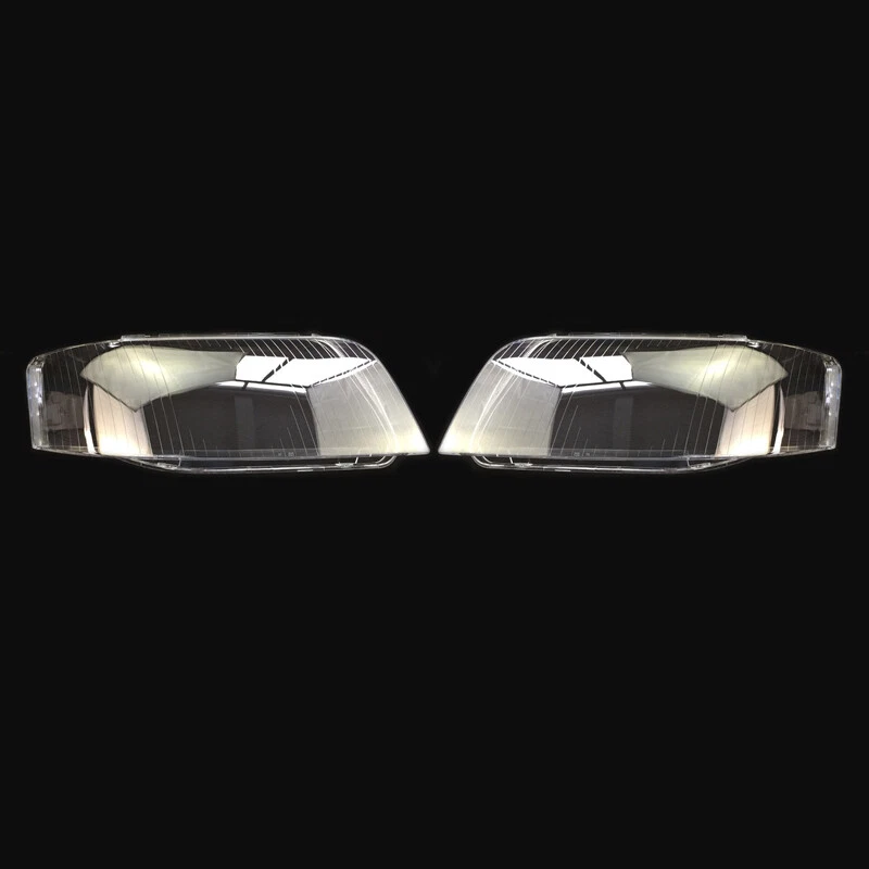 Left Right Side Transparent Headlight Lens Housing Fit For Audi A6 S6 2002-2004 - Imagem 2 de 4
