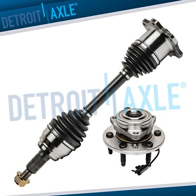 4WD Front CV Axle Wheel Bearing Hub for Tahoe Sierra Yukon XL 1500 Escalade ESV