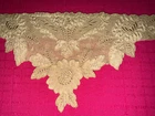 Antique Embroidered Tulle Panel and Art Deco Application