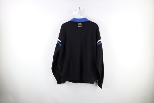 Vtg 90s Nautica Competition Mens Medium Faded Spell Out Full Zip Track Jacket - Picture 8 of 10