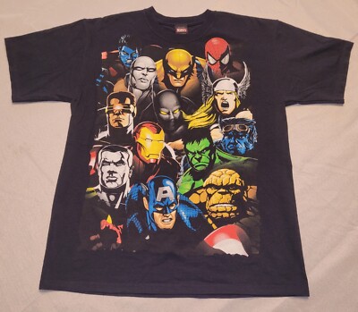 2012 Marvel Avengers Mad Engine Graphic T-Shirt Mens LG Wolverine 