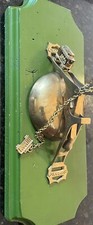 Vintage San Francisco Cable Car Brass Bell Mounted On Wood