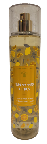 NEW BATH & BODY WORKS Sunwashed Citrus FINE FRAGRANCE BODY MIST, 8 OZ