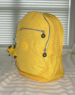 kipling yellow backpack