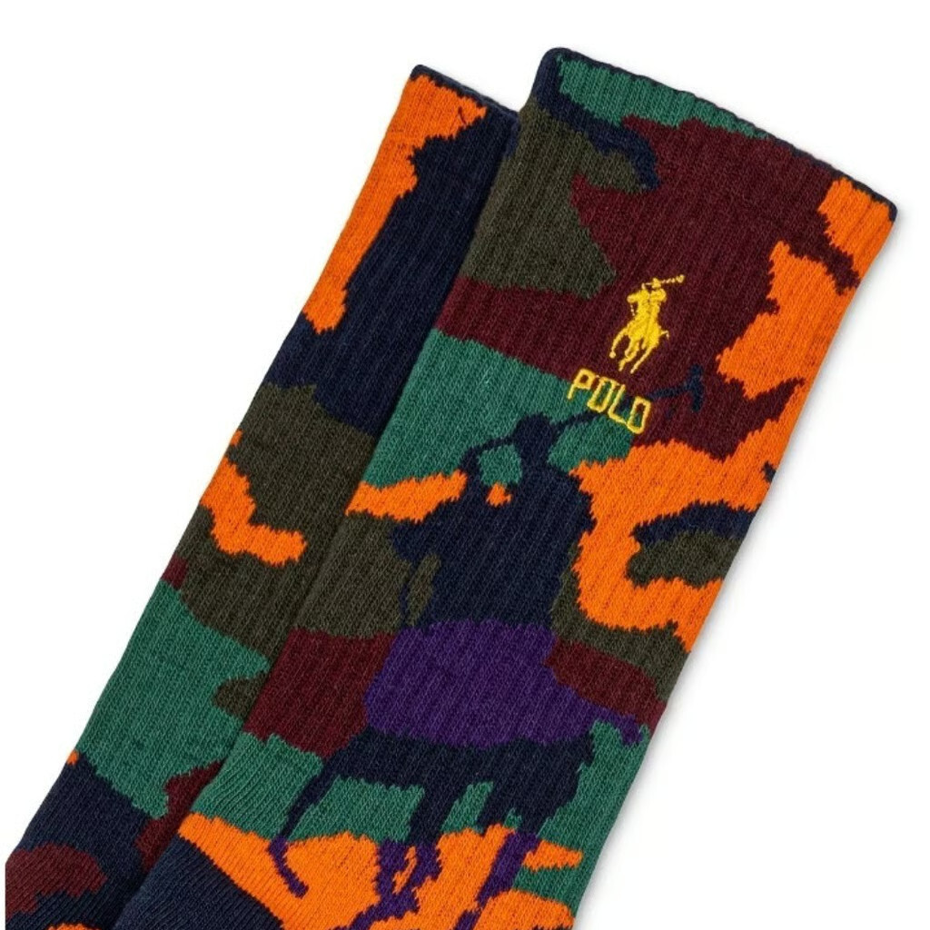 Мужские носки Polo Ralph Lauren Polo Player большого размера камуфляжные Размер 10-13 2890₽