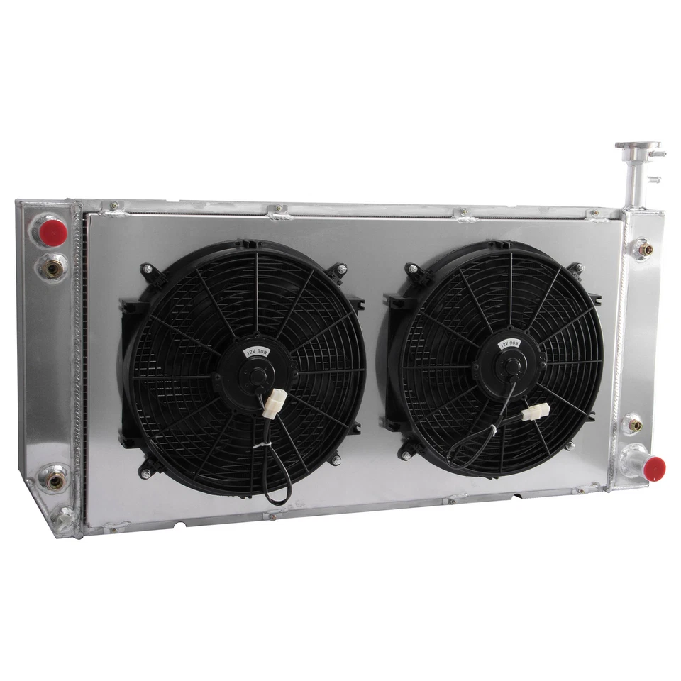 4 Row Radiator&Shroud Fan For Chevy Express/GMC Savana 2500 3500 2004-2016,2014 - Image 3 of 4