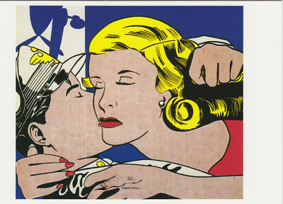 Postcard/Postcard: Roy Lichtenstein - The Kiss
