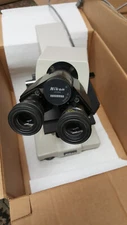 Nikon Labophot Microscope Dual Viewing Heads with 4 Objectives