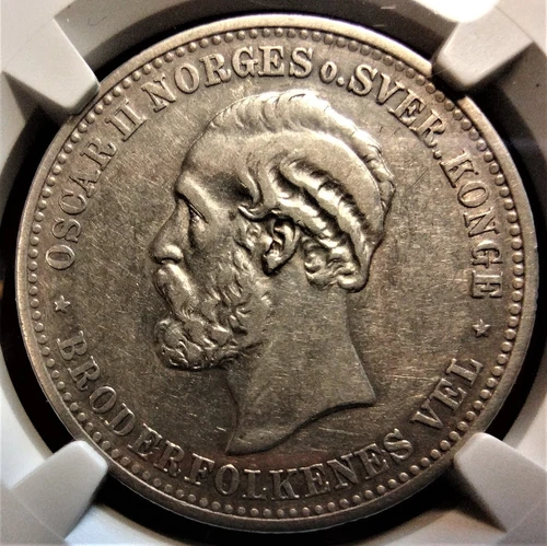 1878 Norway Kroner - NGC XF 40 - 1st Year of Issue