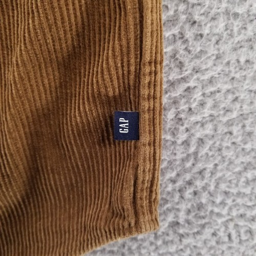 GAP Shirt Mens XL Corduroy Brown Overshirt Outdoor Utility Classic Shacket Retro - Picture 7 of 13