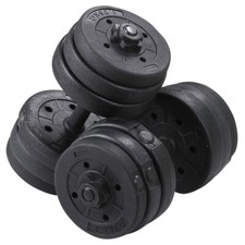 Adjustable Dumbbell Weight Set 20KG for Bicep Fitness and Strength Training Used