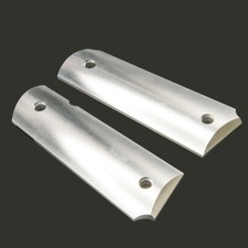 RAW Aluminum Full Size 1911 Grips: Engraving or Plating Special - Ambi Cut