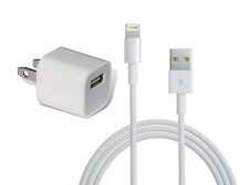 For Apple USB Cable  USB-A Wall Charger Plug 5V, iPhone iPad iPod, 3' White