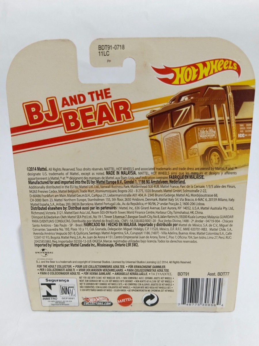 ミニカー Hot Wheels BJ AND THE BEARTHUNDER ROLLER Hot Wheels 2014 Retro Entertainment BJ and the Bear Thunder