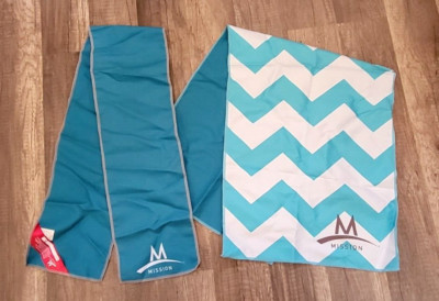 Mission NCAA Team Enduracool Mikrofaser Handtuch - Kühlt Bei Nässe & UPF 50 Sonnenschutz