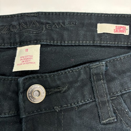 Arizona Super Skinny Women's size 11 Black denim jeans - Picture 3 of 3