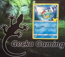 Squirtle 17/25 I Non Holo McDonald's Pokemon Card I 25th Anniversary 2021 Promo