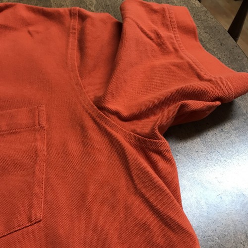 Lands End Polo Shirt Mens XL Traditional Fit Classic Cotton Pocket Orange 🍊 - Picture 6 of 13