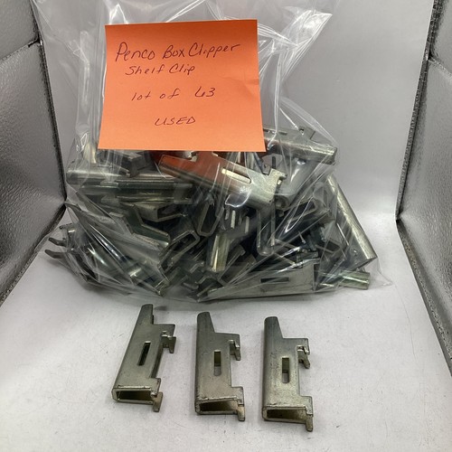 Penco Box Clipper Shelf Clip  USED (lot of 63)