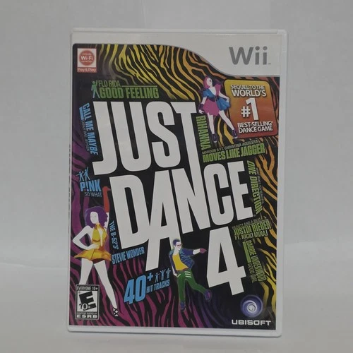 Just Dance 4 (Nintendo Wii, 2012) Complete CIB Tested-Working