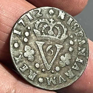 Cincin19 Muy escaso SISO Felipe V 1712 Valencia