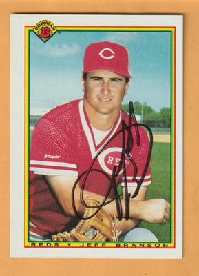 #ad Jeff Branson Cincinnati Reds AUTO Signed 1990 Bowman Silas Alabama $5.98
