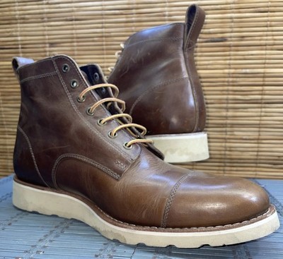 Helm Lou Brown Leather Men\'s Boots Amazon.com | Helm Lou Teak 14D | Oxford & Derby main image 2