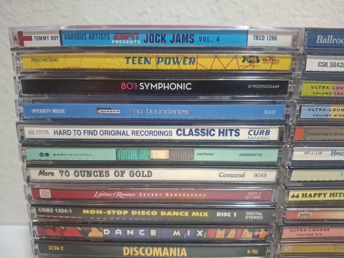 Lot Of 36 Compilation CDs Various Artists Top Hits Greatest Hits