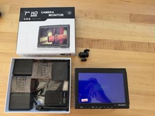 Feelworld FW759 7 inch Slim DSLR Camera Field Monitor W 5 Batteries